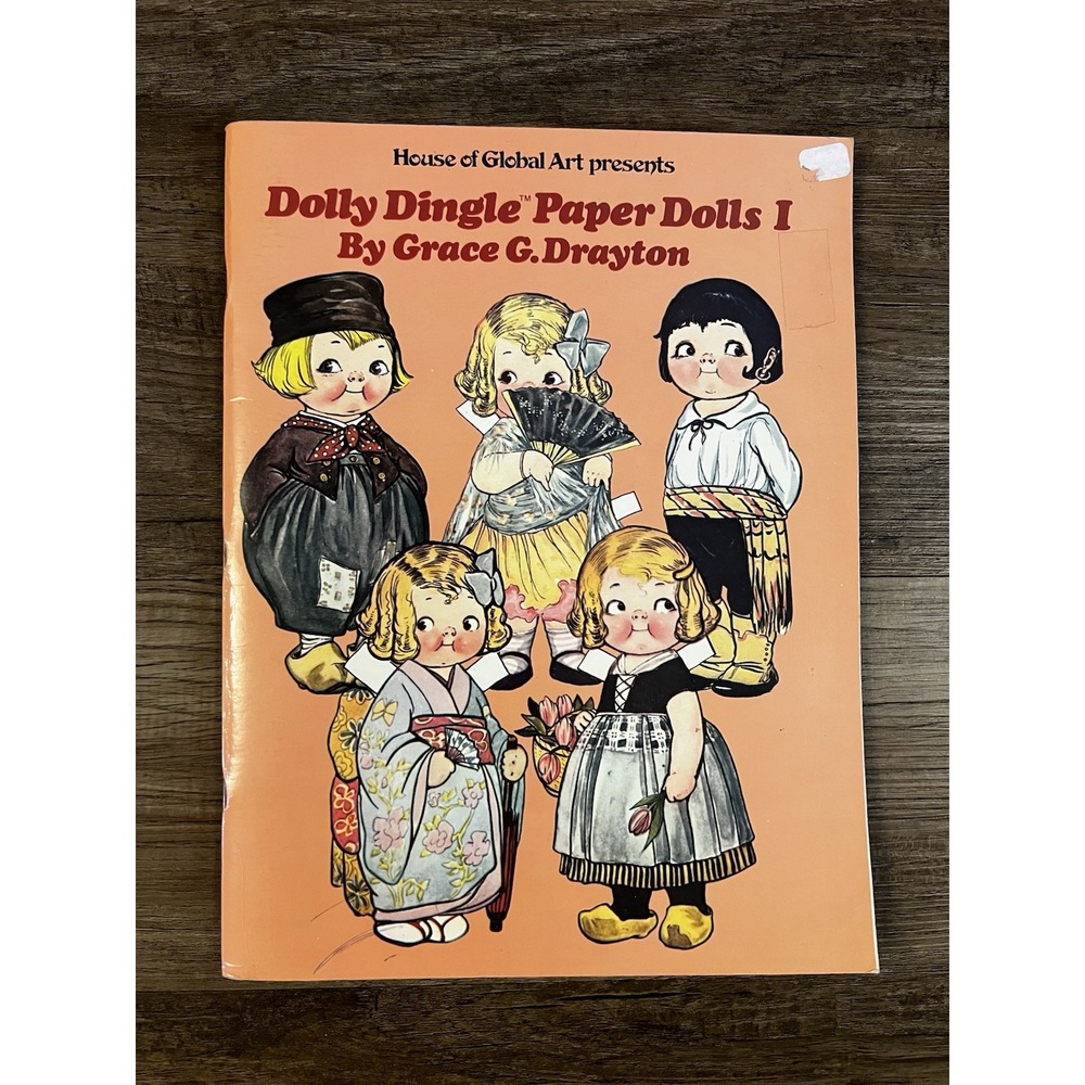Dolly Dingle Paper Doll Book Vintage 1978 by Grace G. Drayton Complete Uncut
